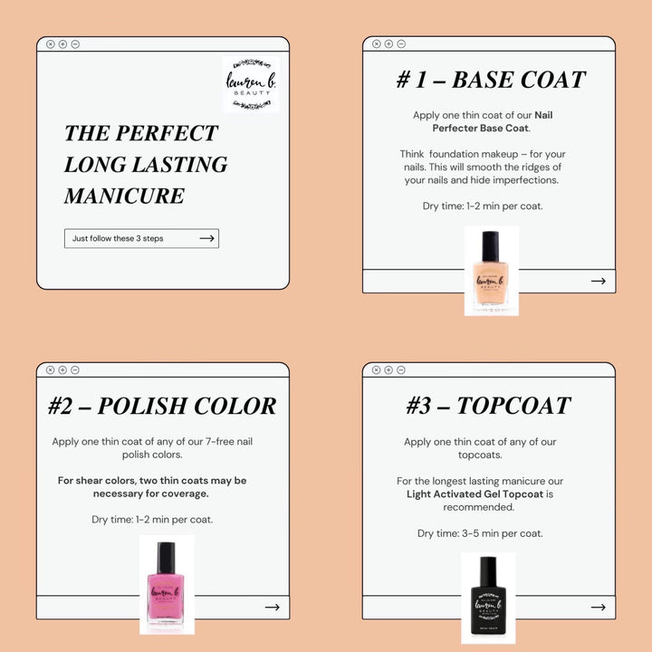 LIGHT ACTIVATED GEL TOPCOAT -7 FREE + VEGAN NAIL POLISH